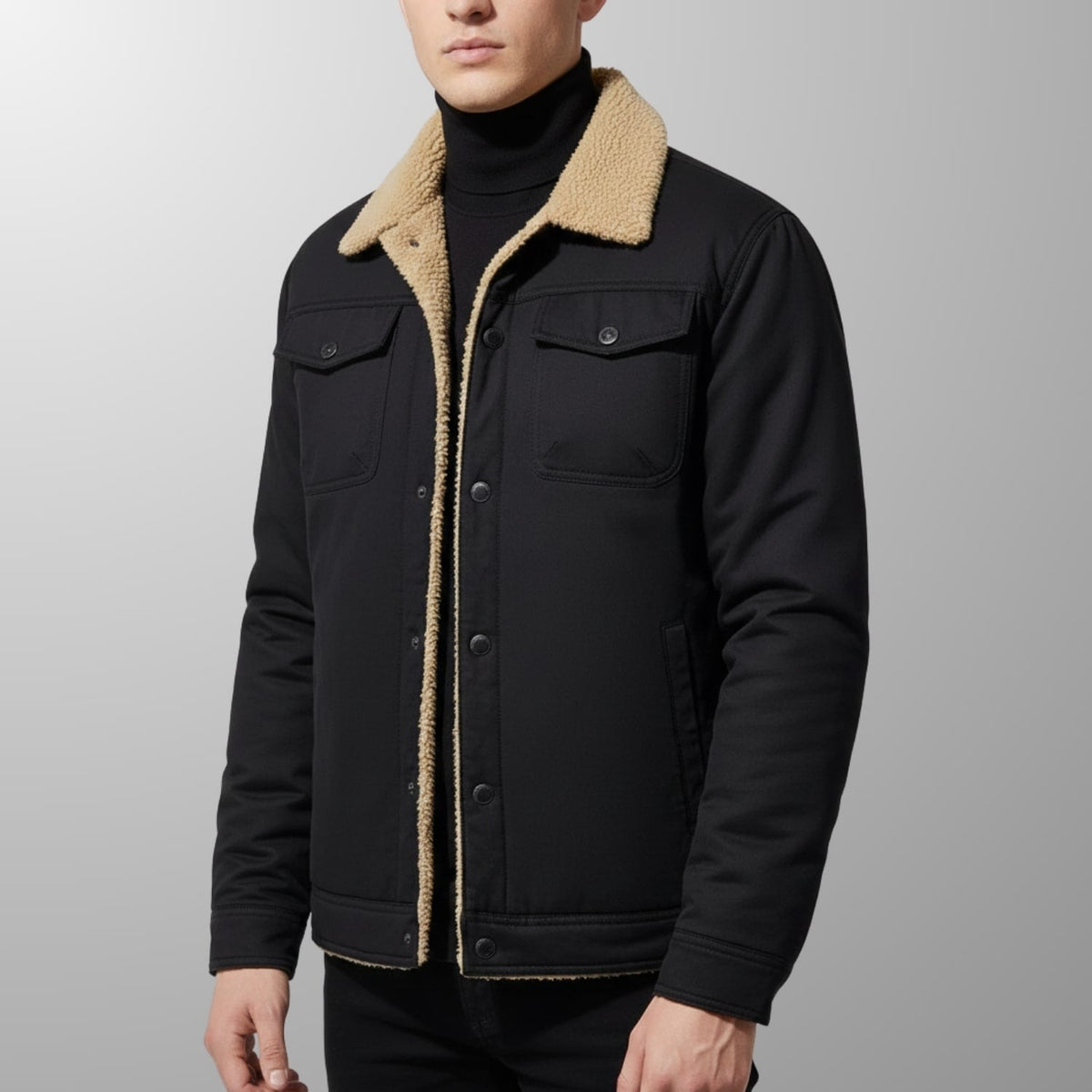 Calder Men's Soft Fleece Bomber Jacket – Classic Design with Zip Closure