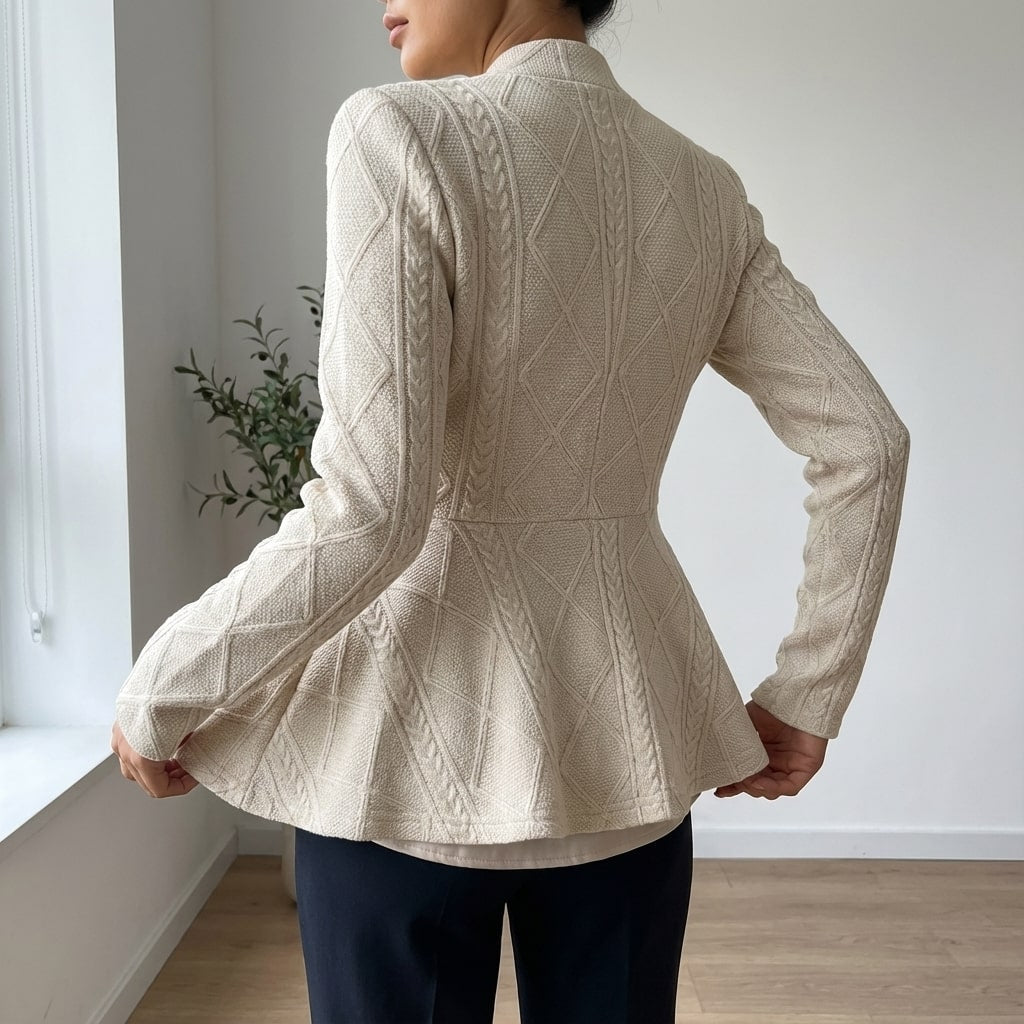 Ananya Women's Jacket – Tailored Peplum Design