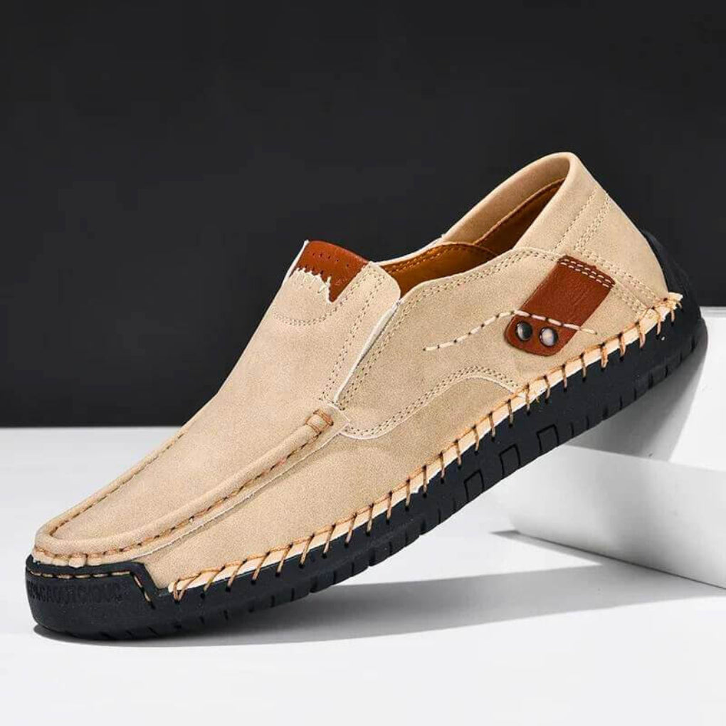Laurent Arch Support Slip-On Shoes – Lightweight Comfort Casual Leather Loafers