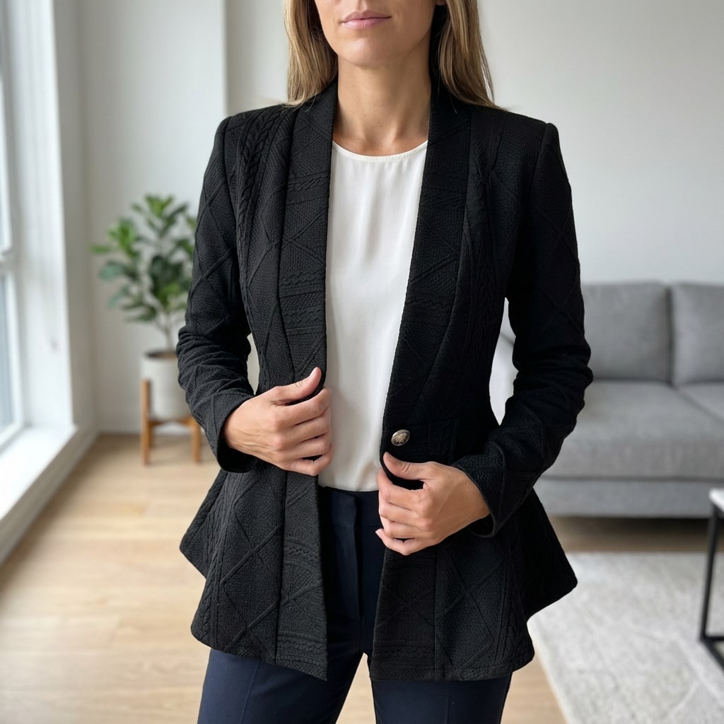 Ananya Women's Jacket – Tailored Peplum Design