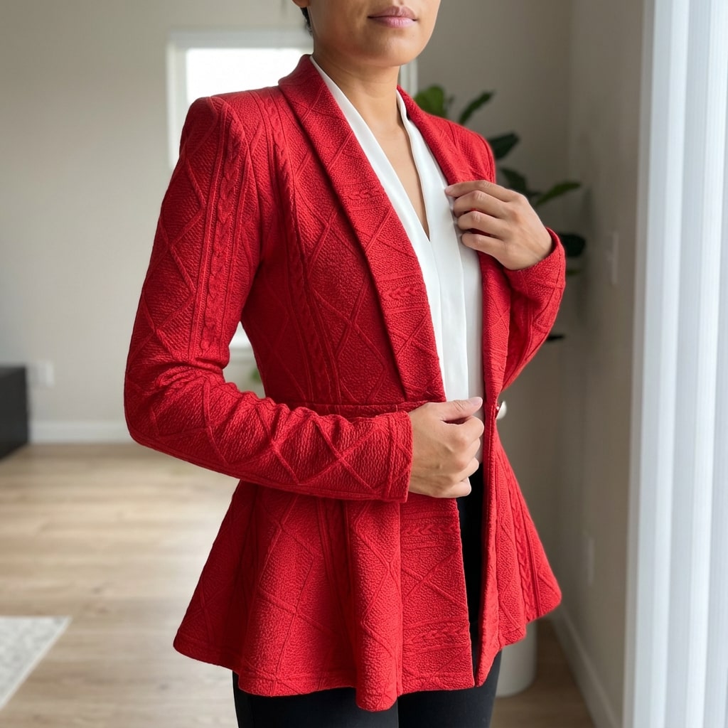 Ananya Women's Jacket – Tailored Peplum Design