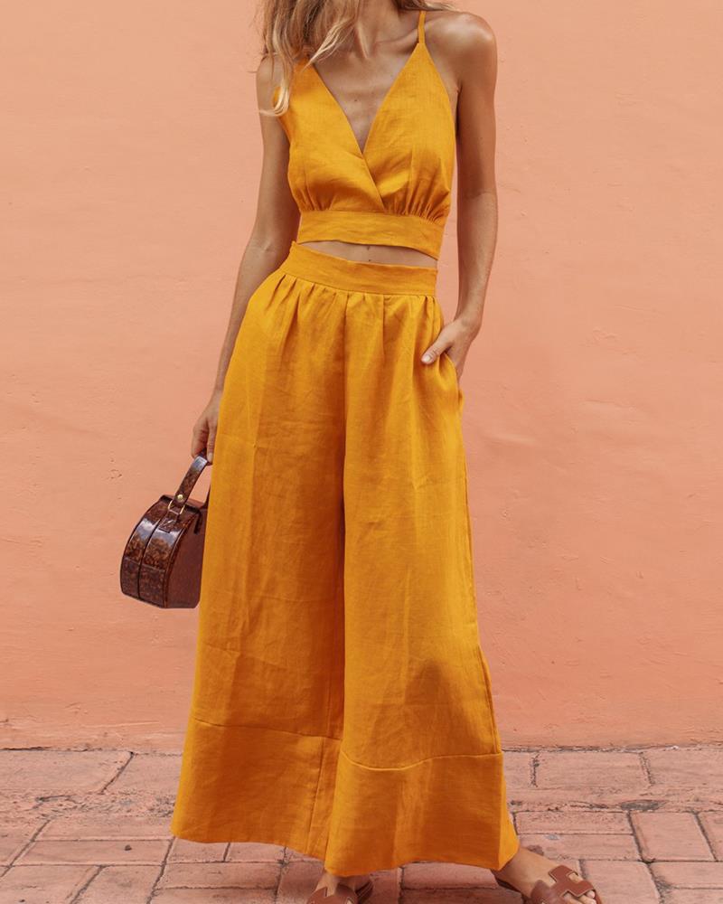 Odette Cotton Two-Piece Set – Lightweight Casual Summer Ensemble