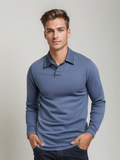 Benedict Soft Touch Long Sleeve Polo Shirt – Modern Fit Everyday Comfort Top