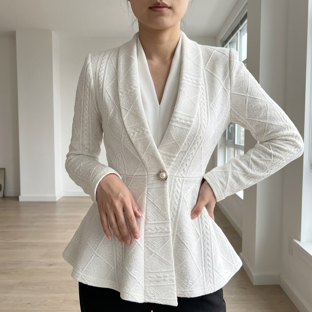 Ananya Women's Jacket – Tailored Peplum Design