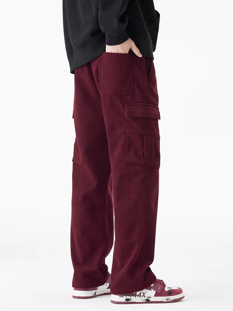 Hayes Tapered Corduroy Cargo Pants – Comfortable Stretch Fabric for Daily Wear