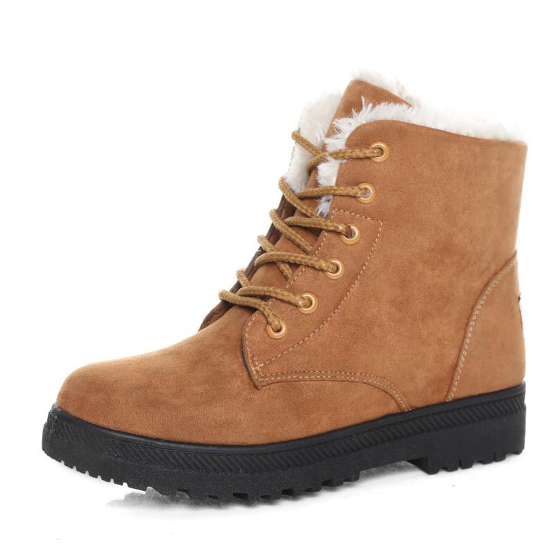 Icelandic Women's Winter Boots – Suede Boots with Plush Fur Lining