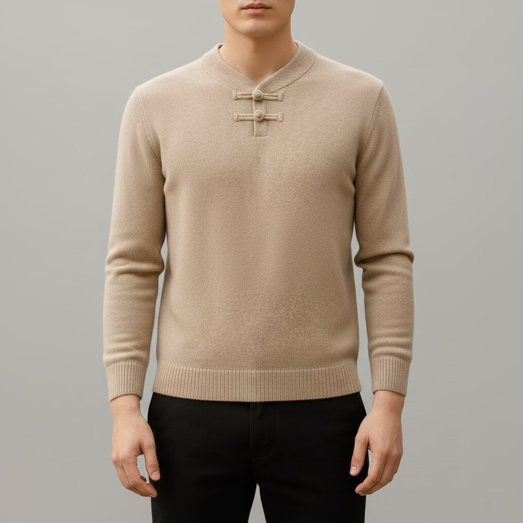 Callahan Men's Ultra-Soft Knit Pullover Sweater with Stand Collar
