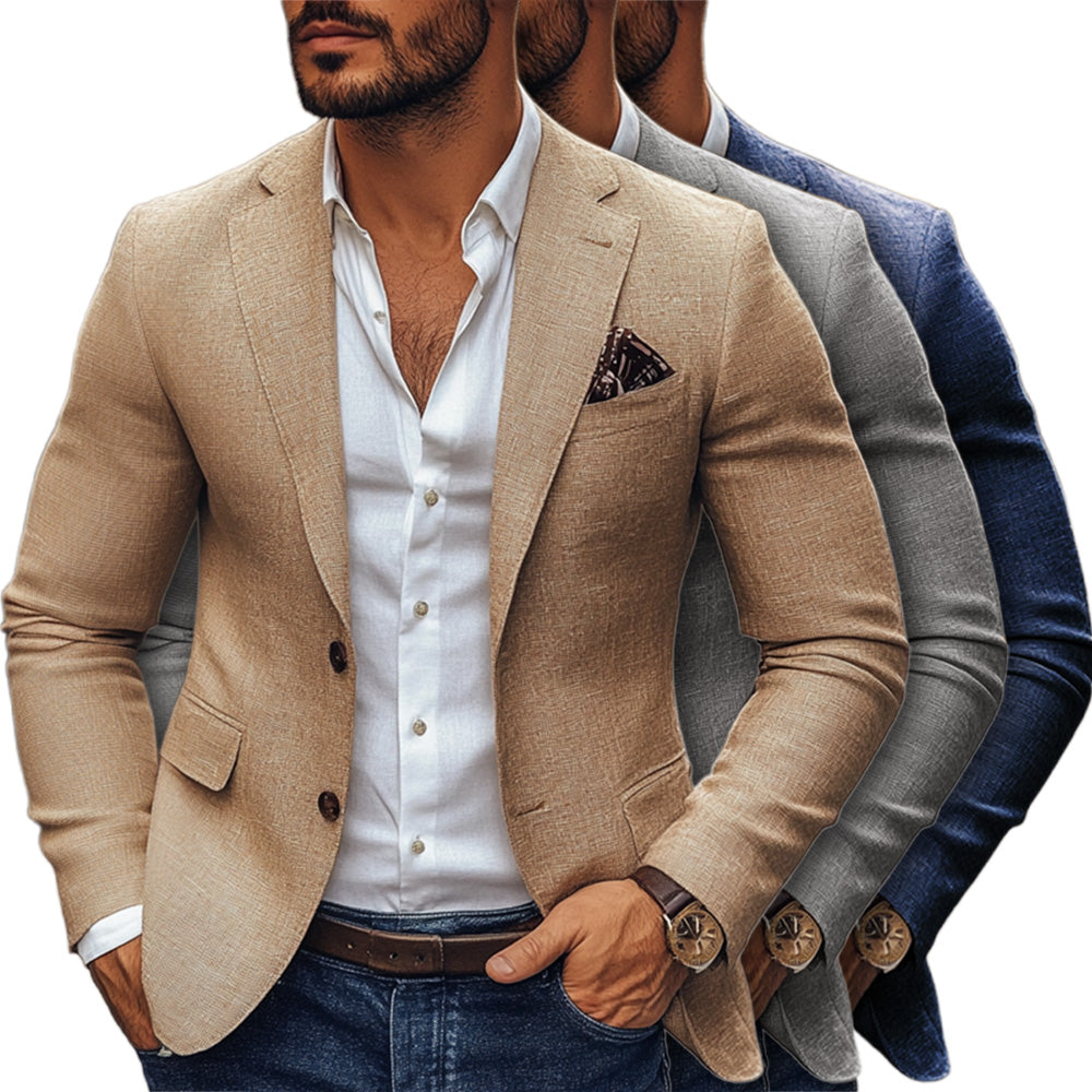 Caleb Men's Sports Jacket – Eco-Friendly Fabric, Soft Tailored Fit for All-Season Wear
