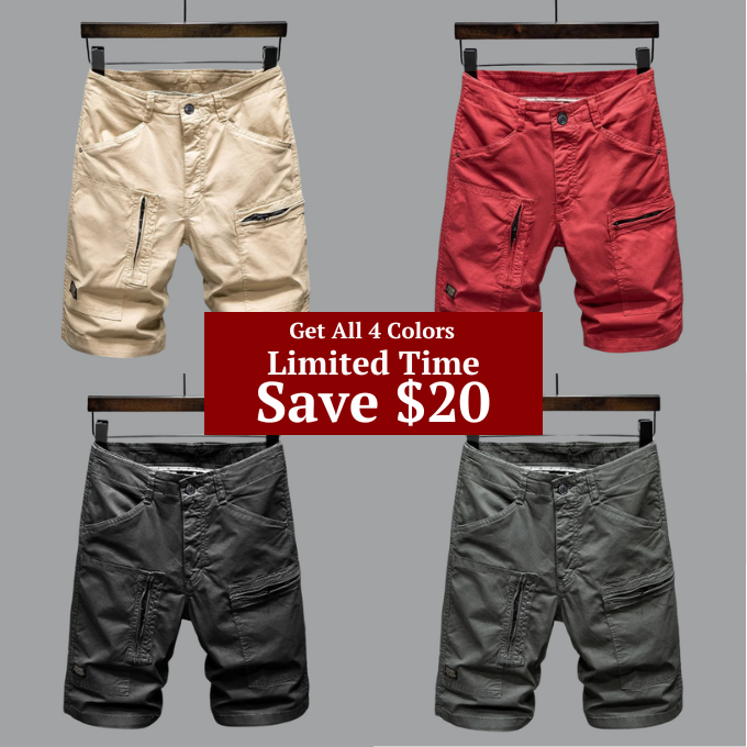 Ethan Utility Cargo Shorts – Durable Summer Shorts with Intelligent Storage Features