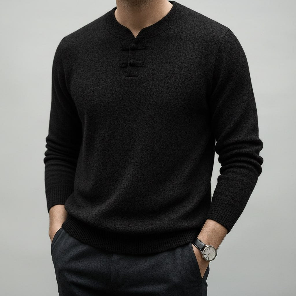 Callahan Men's Ultra-Soft Knit Pullover Sweater with Stand Collar