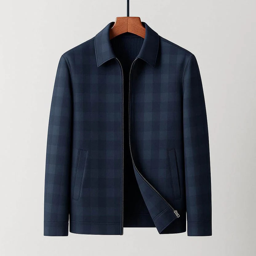 Baltasar Men's Checkered Blazer – Premium Tailored Jacket for Layering