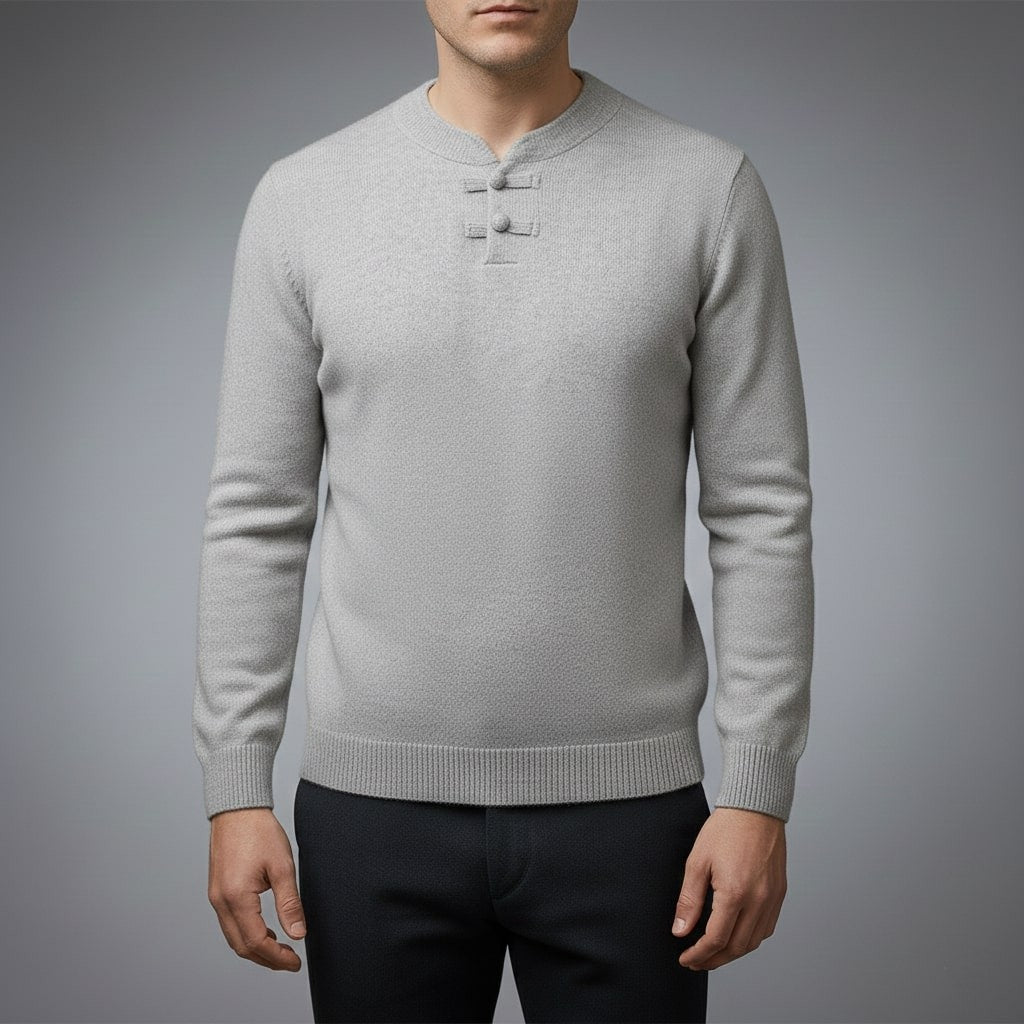 Callahan Men's Ultra-Soft Knit Pullover Sweater with Stand Collar