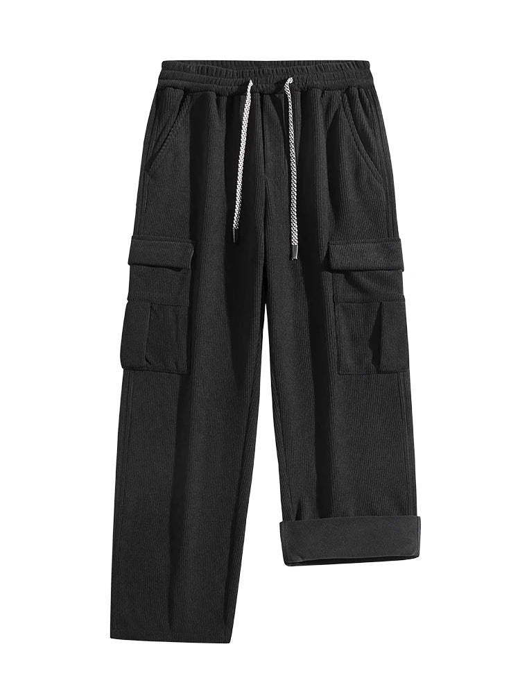 Hayes Tapered Corduroy Cargo Pants – Comfortable Stretch Fabric for Daily Wear
