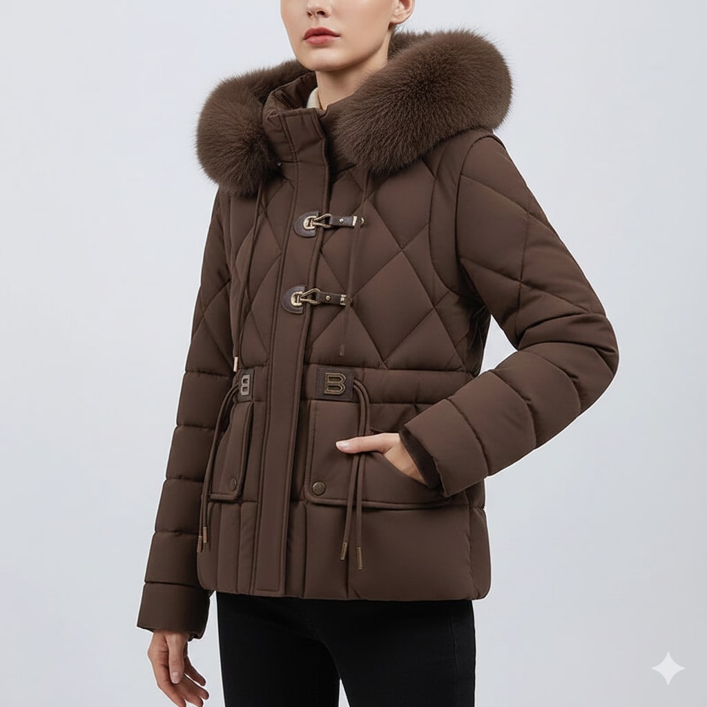 Donalyn Women's Quilted Insulated Puffer Jacket – Thermal Winter Coat