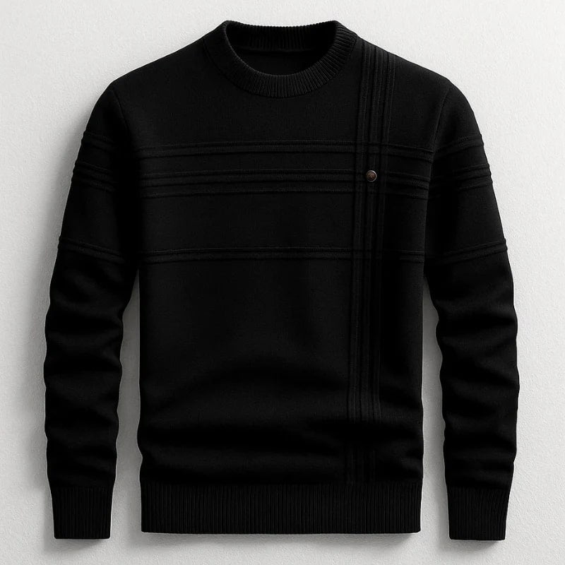 Bradford Men's Midweight Cotton Crew Neck Sweater – Tailored Fit Jumper