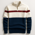 Cole Men's Midweight Cotton Knit Quarter Zip Pullover – Tailored Fit