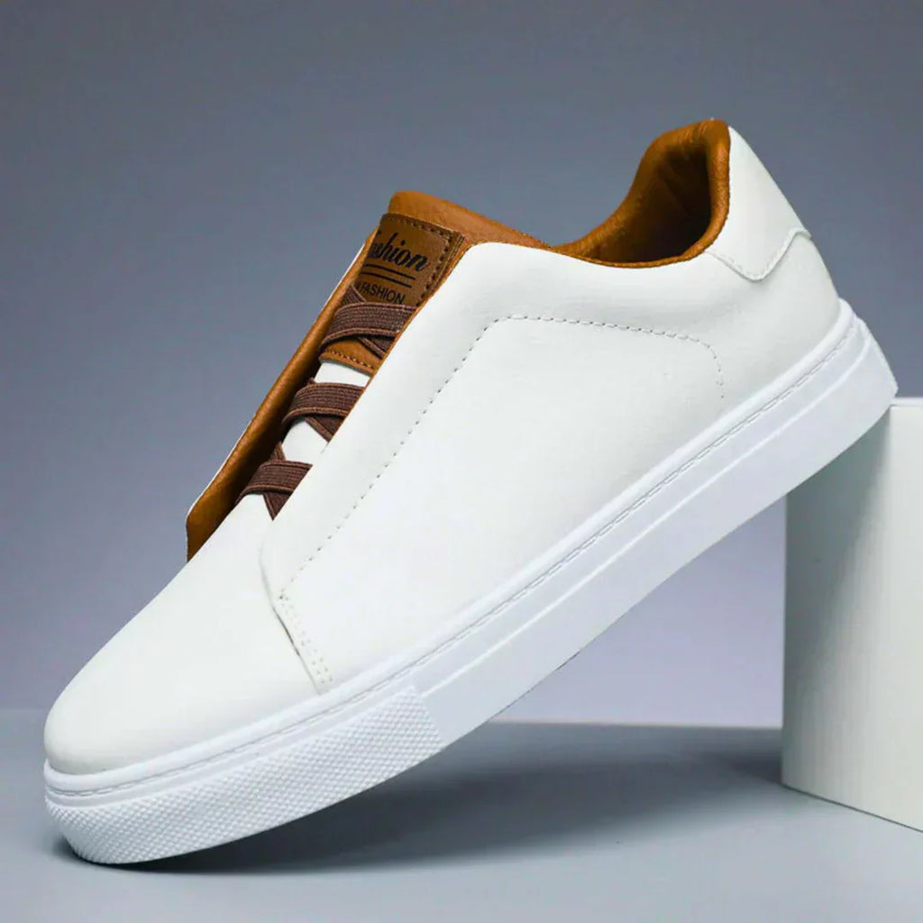 Easton Men's Leather Sneakers – Signature Design & Premium Comfort