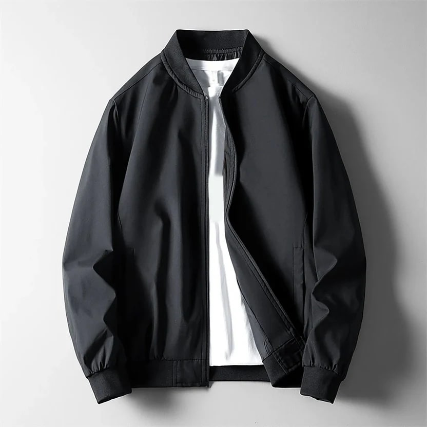 Harriet Men's Lightweight Softshell Bomber Jacket – Wind-Resistant