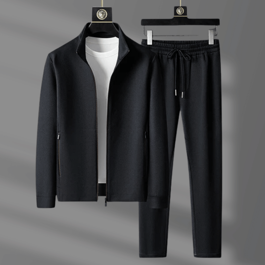 Empire Premium Lycra Quarter-Zip Tracksuit Set – Modern Athletic Comfort