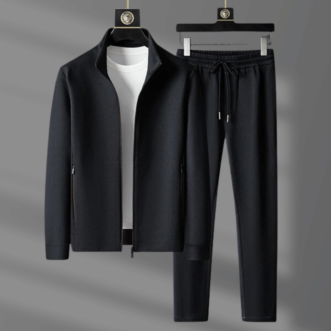 Empire Premium Lycra Quarter-Zip Tracksuit Set – Modern Athletic Comfort