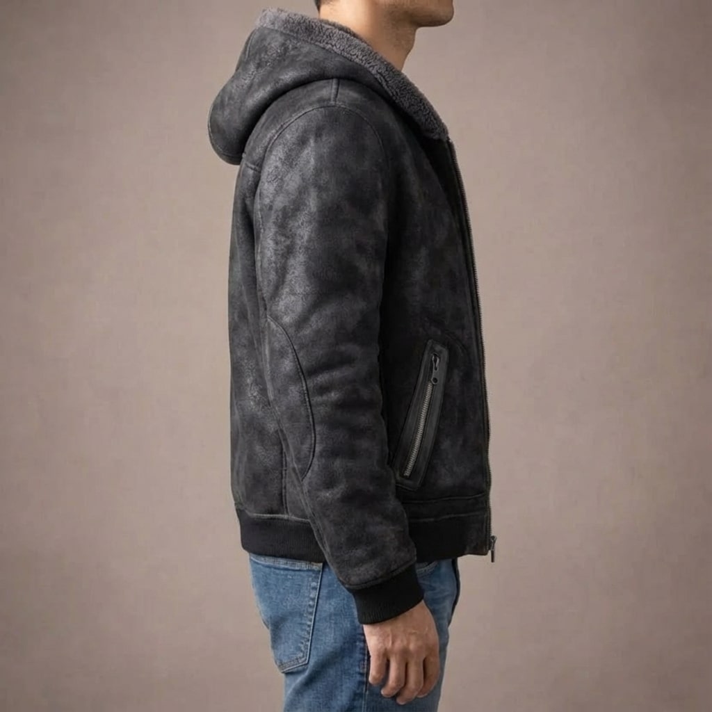 Caesar Men's Zip-Up Fleece Jacket