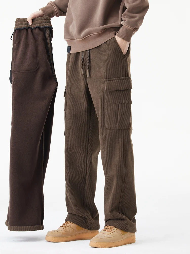 Hayes Tapered Corduroy Cargo Pants – Comfortable Stretch Fabric for Daily Wear