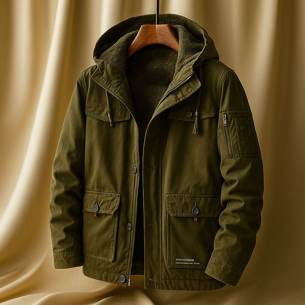 Benjamin Men's Windproof Hooded Field Jacket – Outdoor Coat