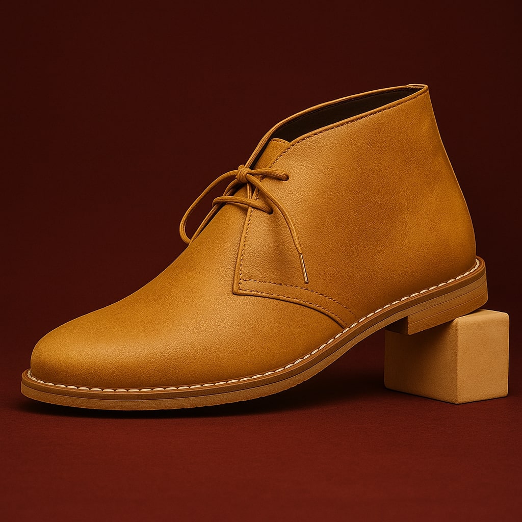 Guzman Men's Hand-Stitched Leather Chukka Boots – Durable Footwear
