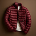 Men's Lightweight Quilted Winter Jacket in Gray – Wind-Resistant Shell for Cold Weather