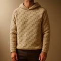 Everett Unisex Oversized Plush Check Fleece Hooded Jacket