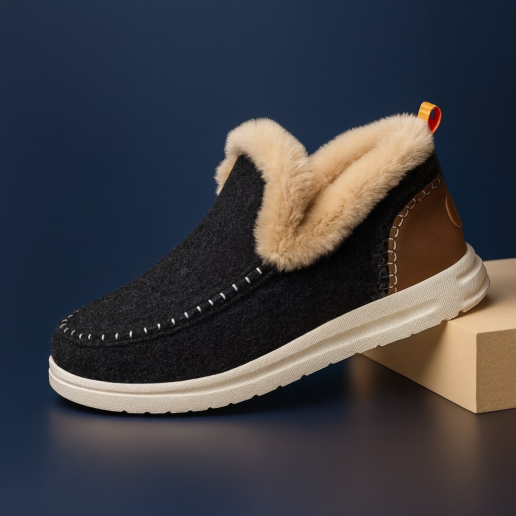 Flavia Women's Plush Lined Felted Indoor Slip-On Slippers