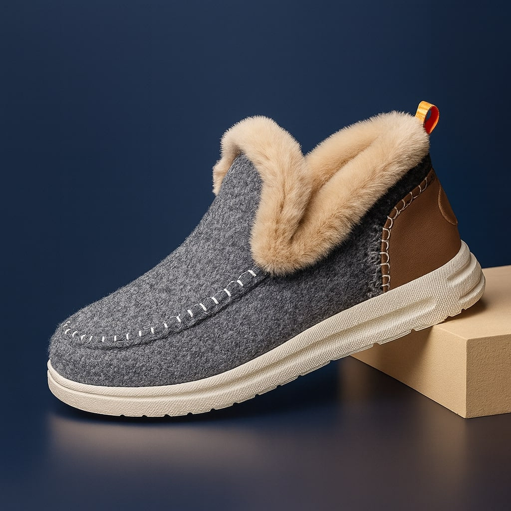 Flavia Women's Plush Lined Felted Indoor Slip-On Slippers