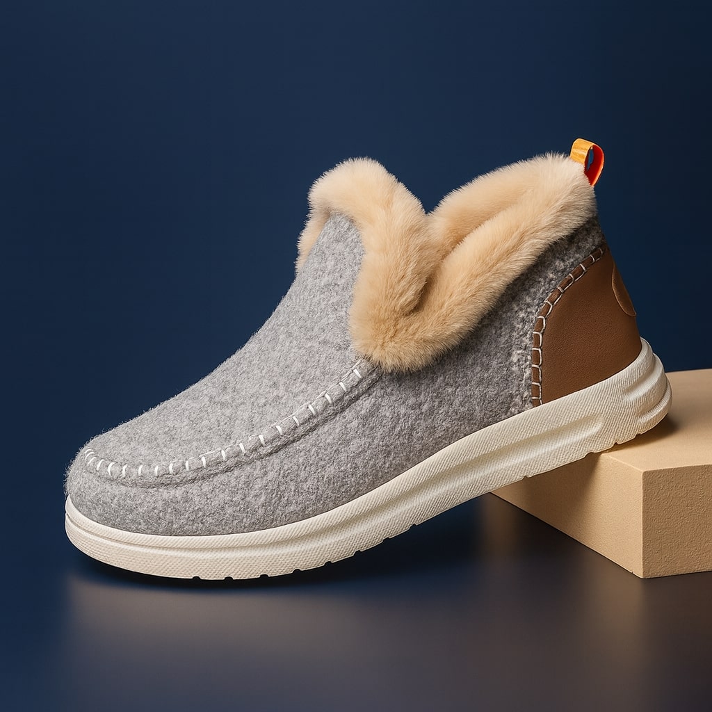 Flavia Women's Plush Lined Felted Indoor Slip-On Slippers