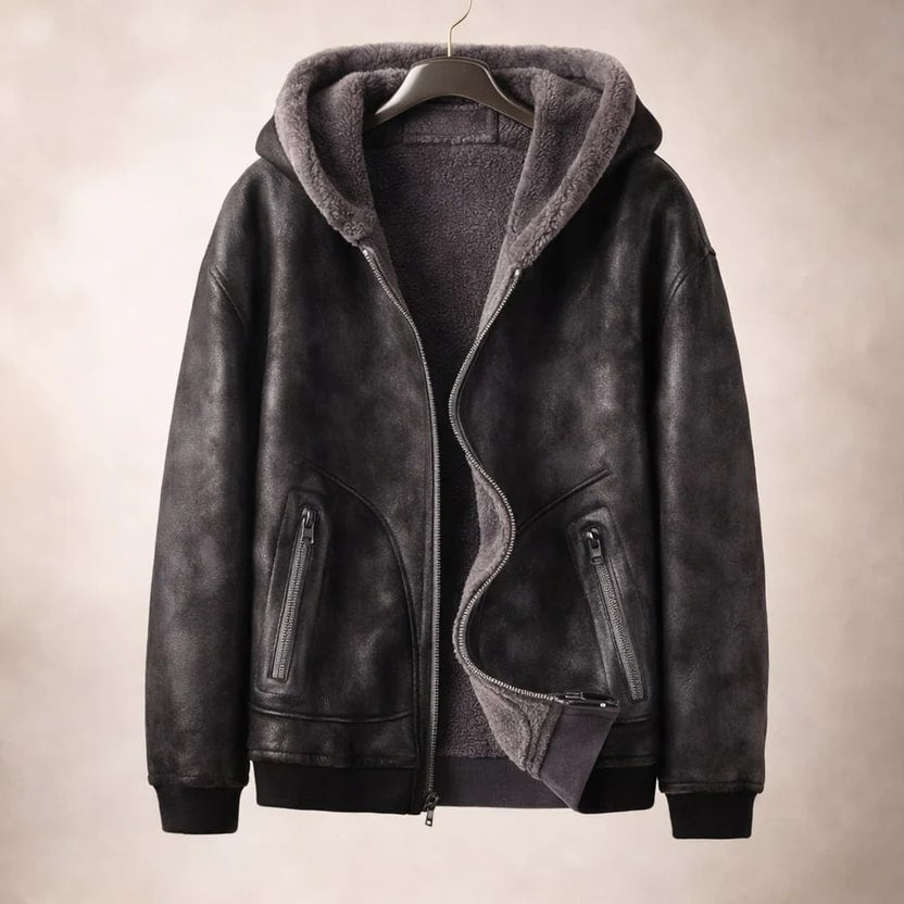 Caesar Men's Zip-Up Fleece Jacket