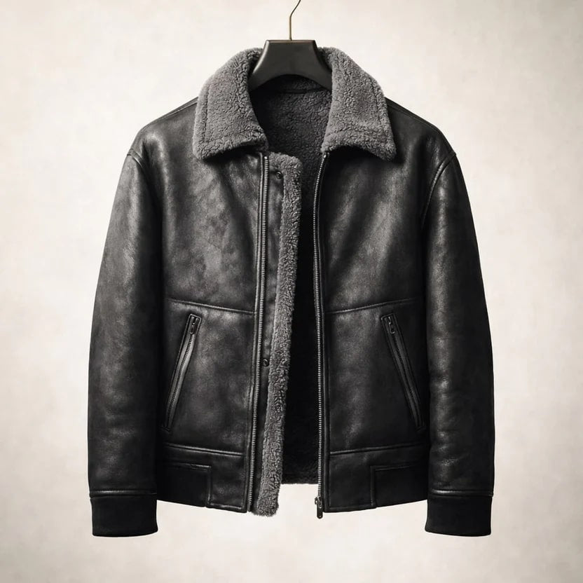 Caesar Men's Zip-Up Fleece Jacket