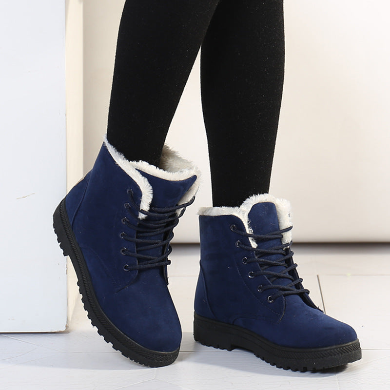 Icelandic Women's Winter Boots – Suede Boots with Plush Fur Lining