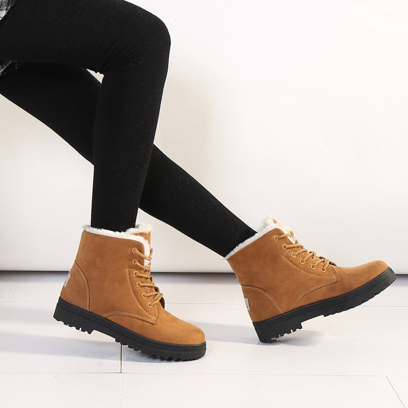 Icelandic Women's Winter Boots – Suede Boots with Plush Fur Lining
