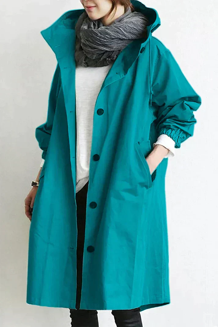 Claire Hooded Lightweight Women's Trench Coat