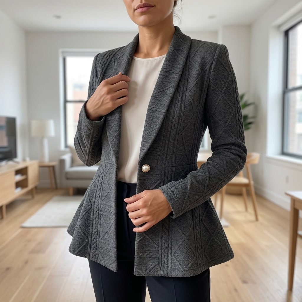 Ananya Women's Jacket – Tailored Peplum Design