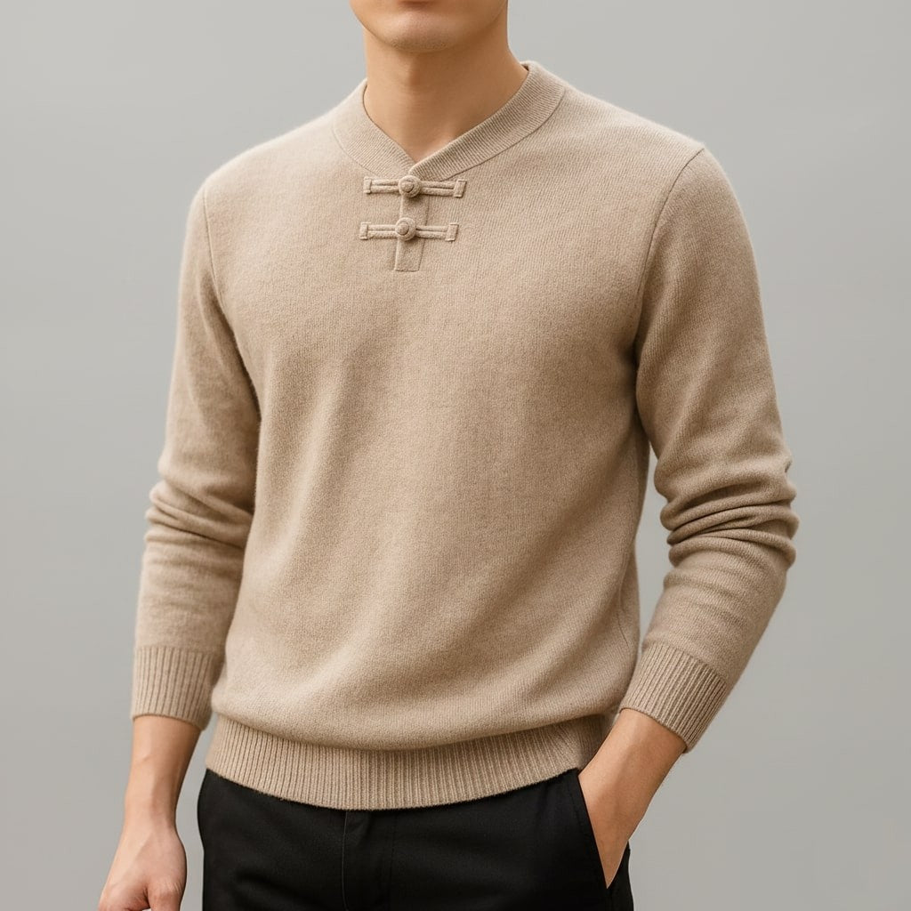 Callahan Men's Ultra-Soft Knit Pullover Sweater with Stand Collar