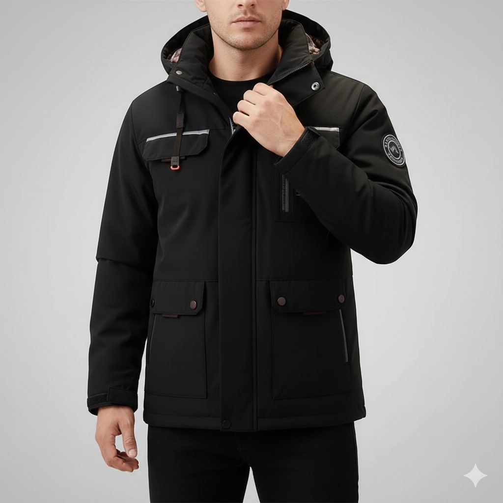 Donald Men's Winter Coat – High-Density Weather-Resistant Explorer Jacket