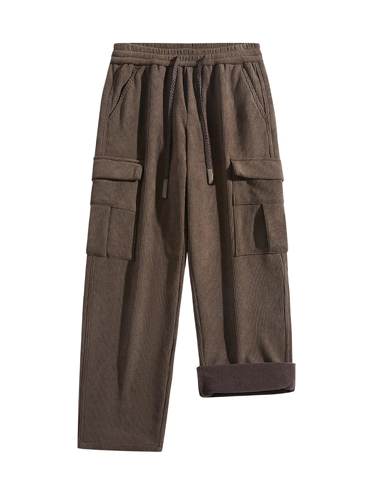 Hayes Tapered Corduroy Cargo Pants – Comfortable Stretch Fabric for Daily Wear