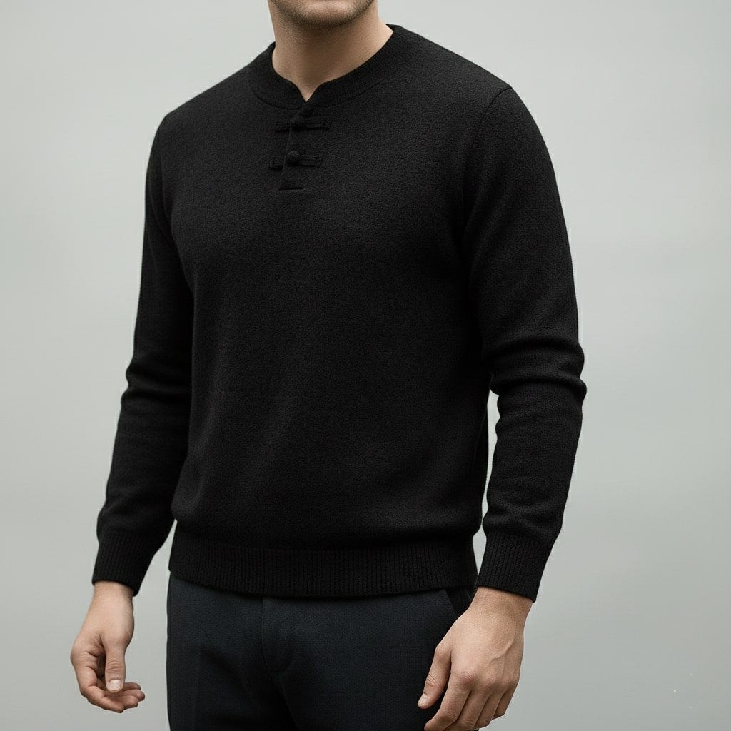 Callahan Men's Ultra-Soft Knit Pullover Sweater with Stand Collar