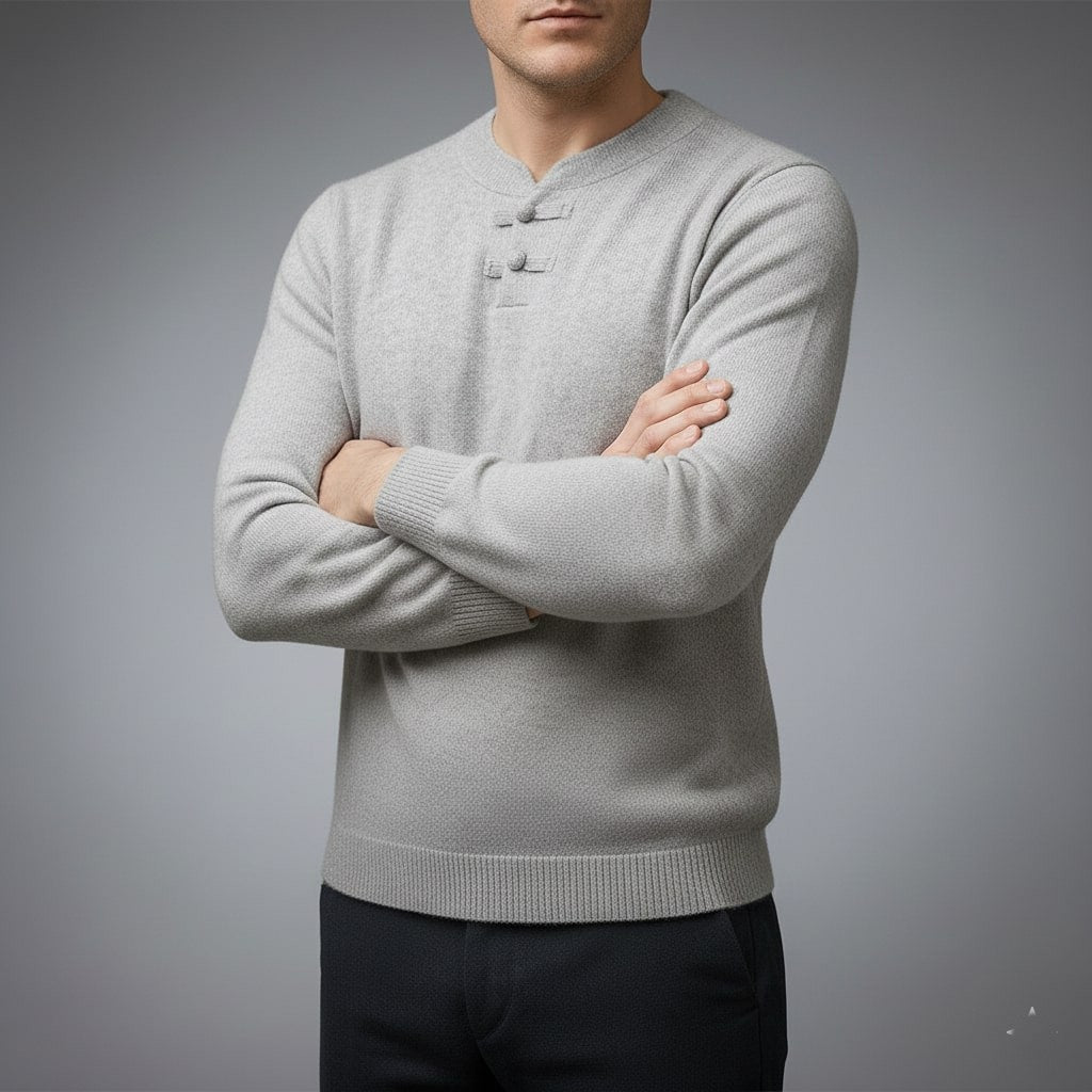 Callahan Men's Ultra-Soft Knit Pullover Sweater with Stand Collar