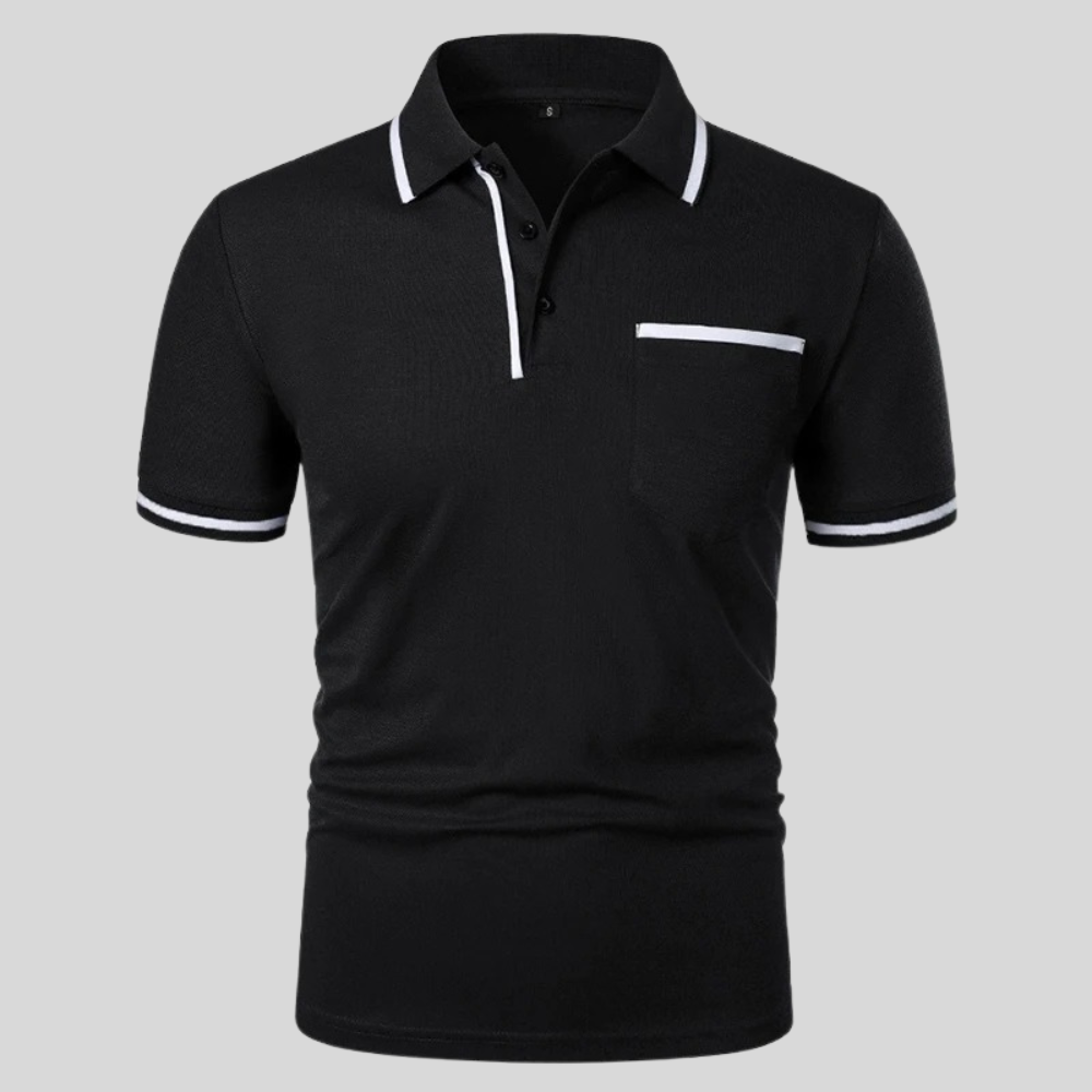 Dexter Polo - Fitted Cotton Blend Short-Sleeve Shirt