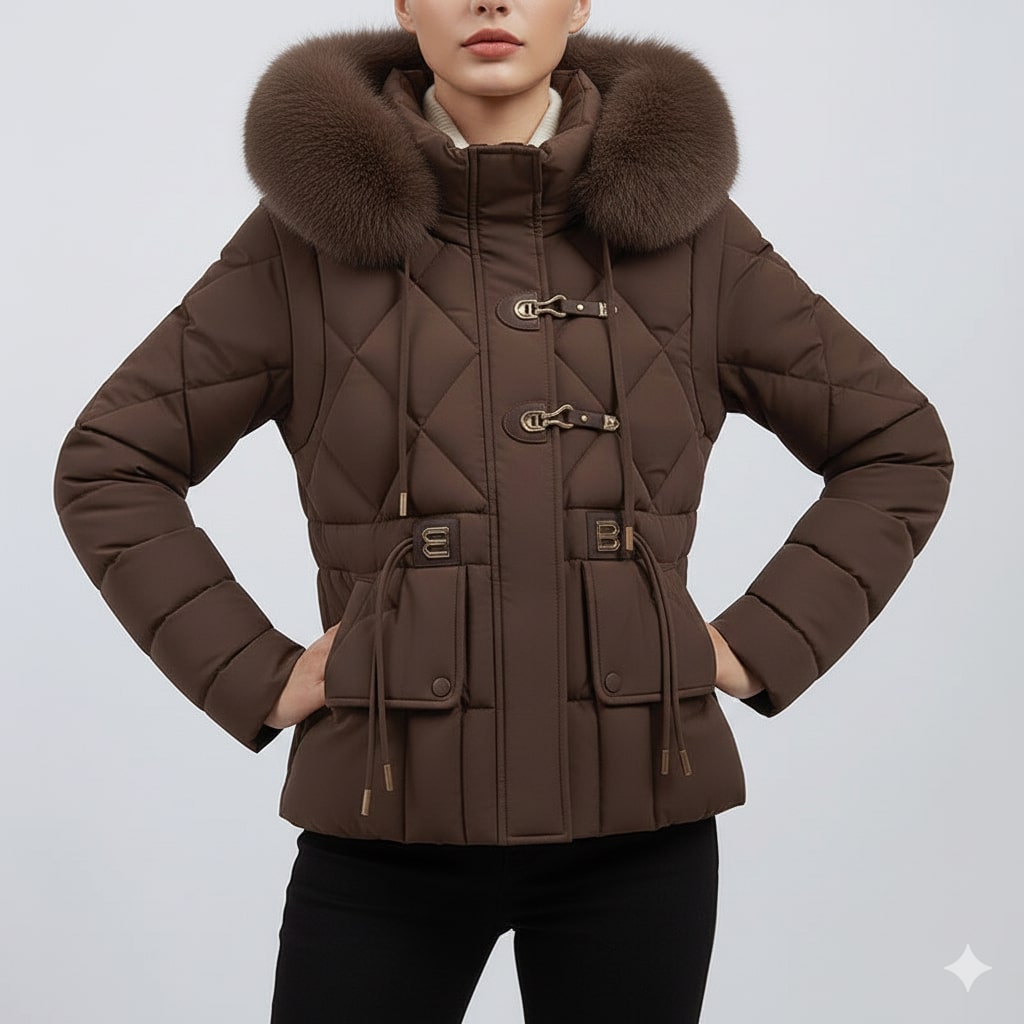 Donalyn Women's Quilted Insulated Puffer Jacket – Thermal Winter Coat