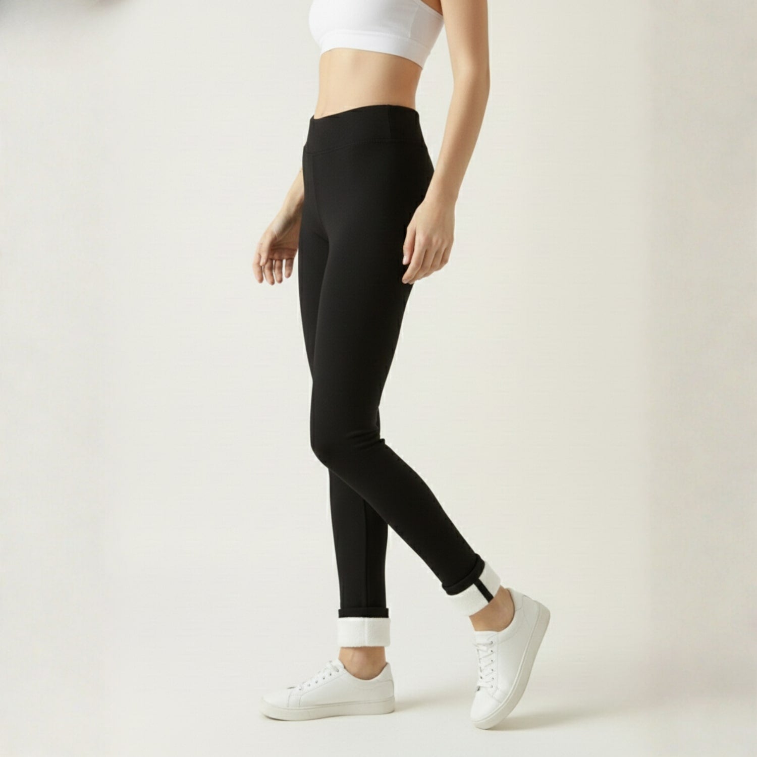 Dania Women's Stretchy Fleece-Lined Winter Leggings – Cozy Warmth Tights