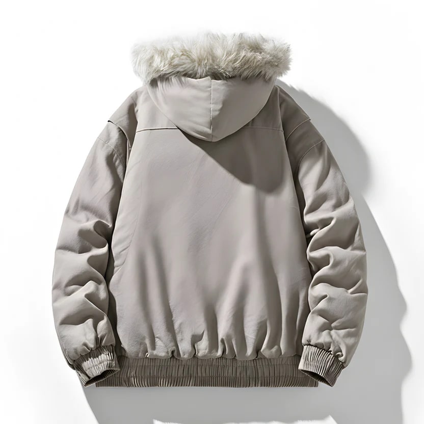 Bradley Men's Quilted Winter Hoodie – Plush-Lined Hooded Jacket