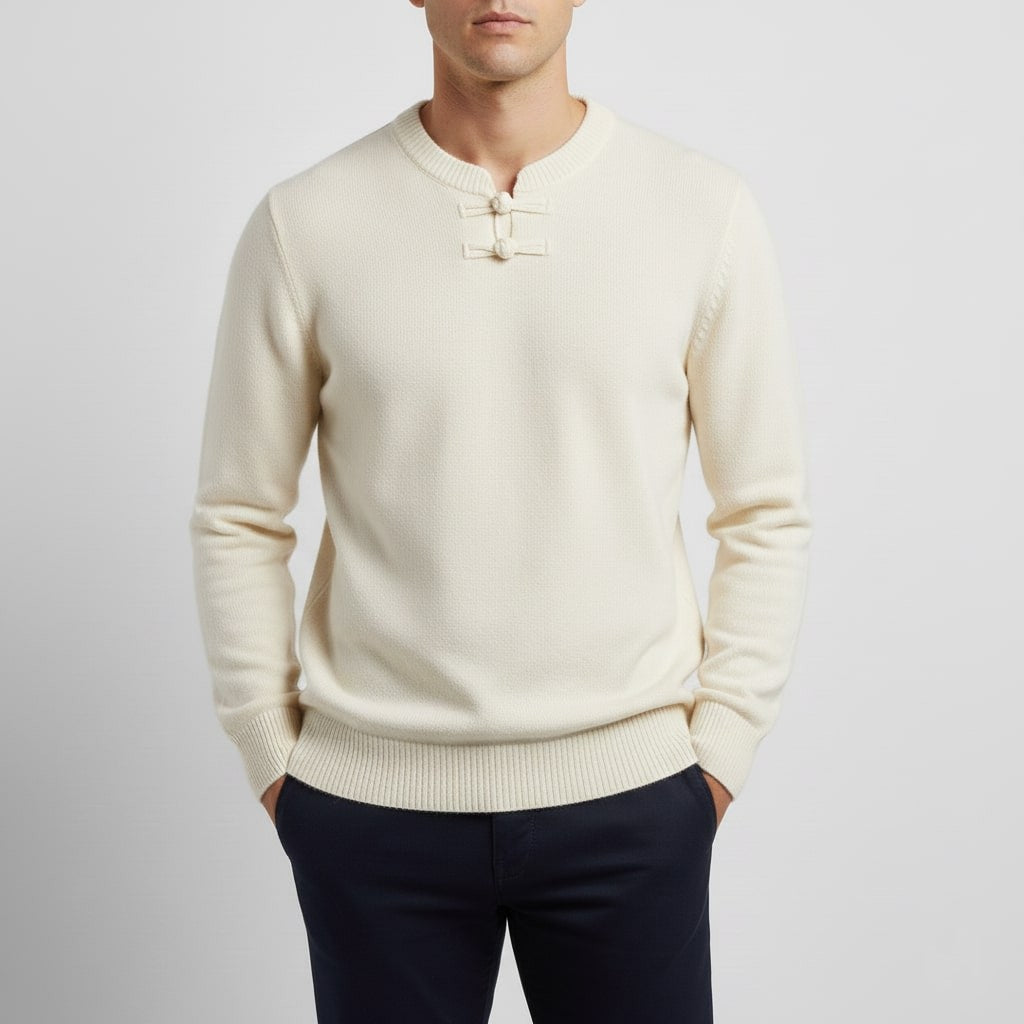 Callahan Men's Ultra-Soft Knit Pullover Sweater with Stand Collar