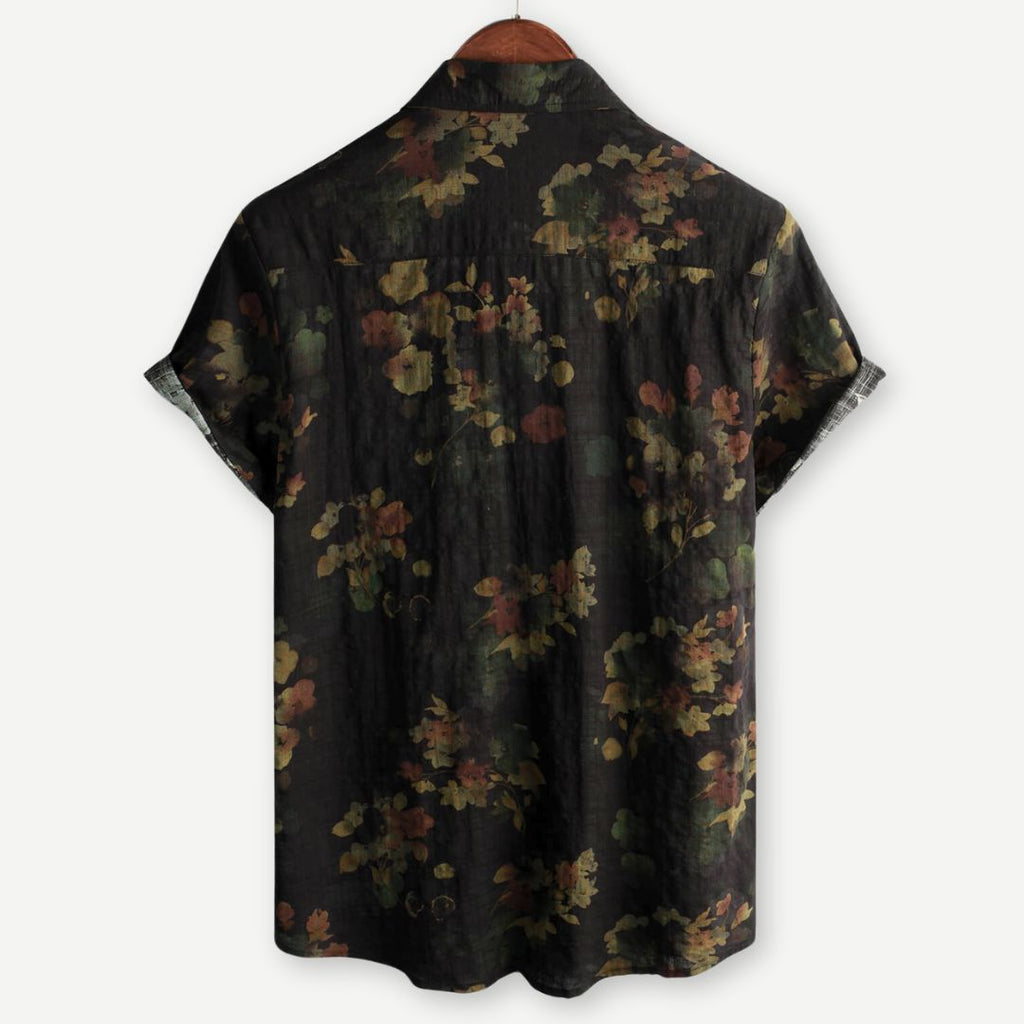 Rafael Lightweight Floral Button Up Shirt – Relaxed Fit Casual Summer Top